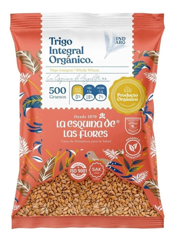 Trigo Integral Organico- La Esquina De Las Flores - 500gr