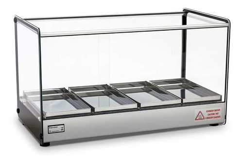 Imagem 1 de 1 de Estufa 4 Bandejas, Vidro Reto, 110v, Modelo Evr 4b - Titã