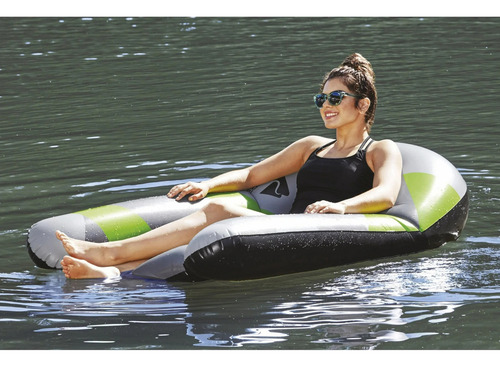Ozark Trail Flotador Alberca Cama Piscina Inflable Resistent Color Gris Verde