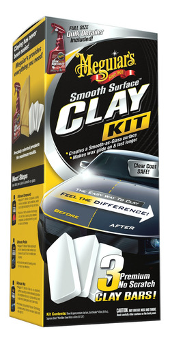 Imagen 2 de 8 de Kit De Descontaminado Meguiars Smooth Surface Clay Kit