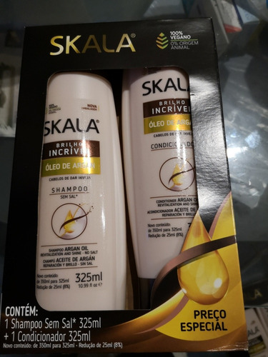 Kit Skala Oleo De Argan Shampoo Y Acondicionador Sin Sal