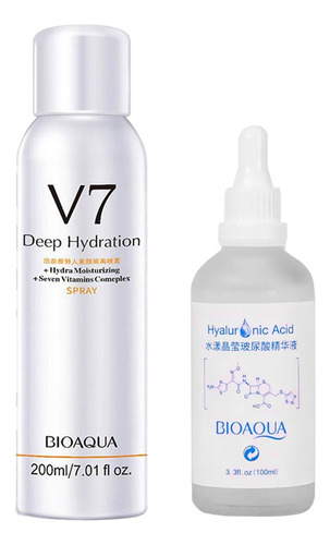 Spray Aclarante V7 Bioaqua + Serum Ácido Hialurónico Bioaqua