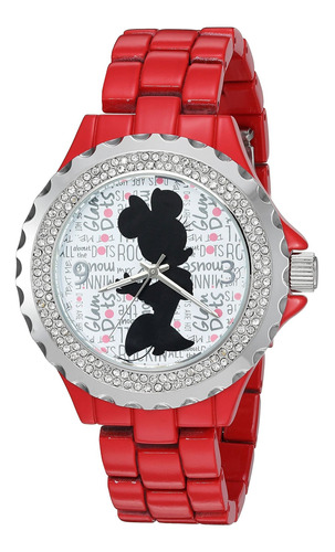 Reloj Mujer Disney W002801 Cuarzo 41mm Pulso Rojo En