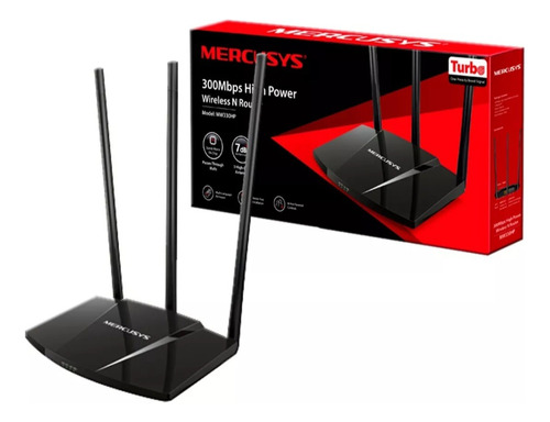 Router Rompe Muro Mercusys 3 Antenas 7dbi Turbo Mw330hp 300m