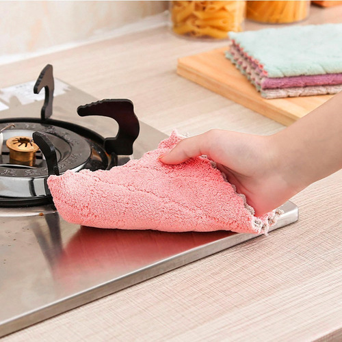 Toalla De Cocina, Tela De Microfibra, Trapos Absorbentes De