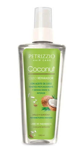 Petrizzio Oleo Capilar Coco Hair Care Reparador 100 Ml