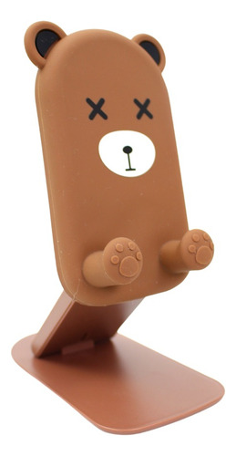 Suporte De Celular Animal Urso Verde