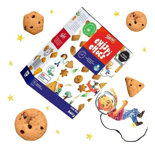 Galletas Con Chispas Sabor Chocolate Sin AzĂșcar Gaveti 240 G