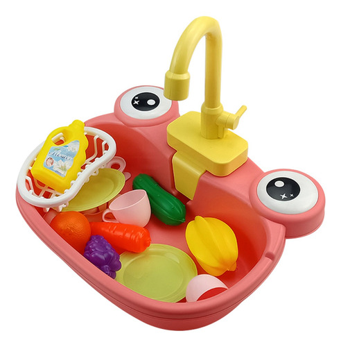 Juego De Juguetes De Cocina Para Niños F Con Agua Corriente,