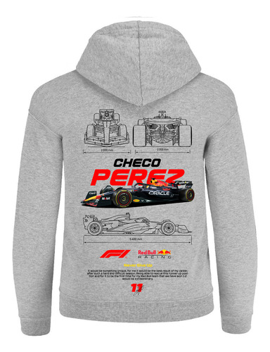 Sudadera Checo Pérez Escudería Racing Red Bull F1 2