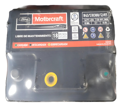 Bateria Motorcraft Ford Ka Ecosport Focus Original