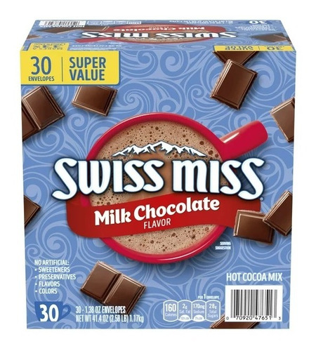 Swiss Miss Milk Chocolate Hot Cocoa Mix 30 Pzs (1.17 Kg)