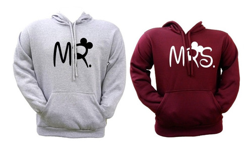 Hoodie Sweater Suéter Mr/mrs Para Parejas