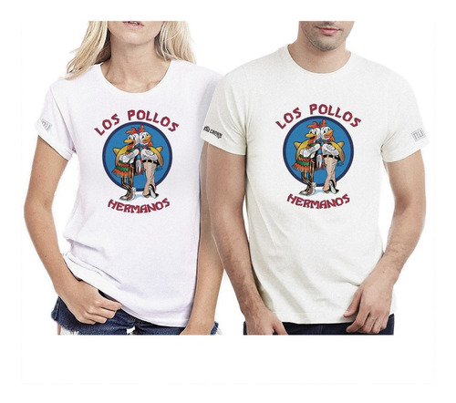 Camisetas De Parejas Hombre Mujer Los Pollos Hermanos Ipk