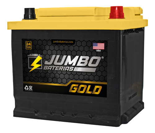 Bateria Automotriz Jumbo Gold 99-580 Free 2 Year Warranty