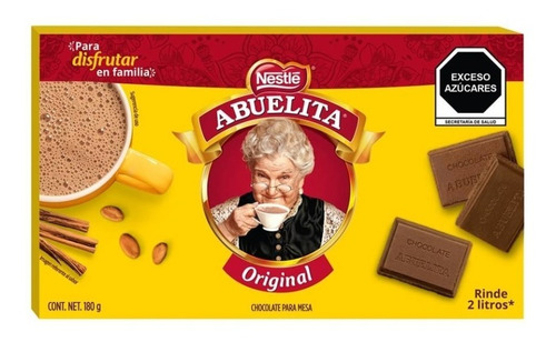 Nestlé Chocolate Abuelita Original En Barra Para Mesa 180 G 