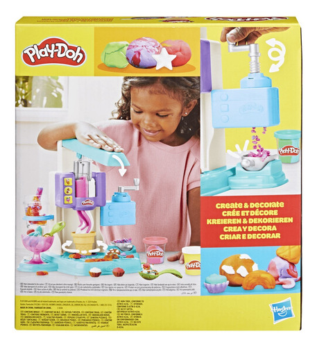 Set De Masas Play Doh Heladería Multicolor +3 Años Multicolor