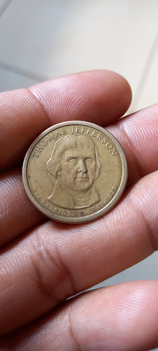 Moneda De Un Dólar Thomas Jefferson 1801 A 1809 Presidente