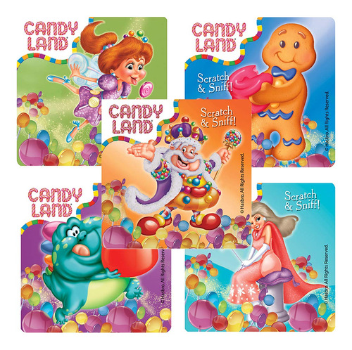 Pegatinas Perfumadas Candy Land, Recuerdos De Fiesta, 50 Por