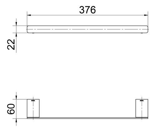 Porta Toalha De Rosto Docol Flat Cobre Escovado 01013669