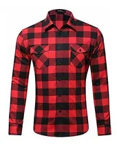 Comprar Mcedar Camisas De Franela A Cuadros Para Hombre, Manga Larga