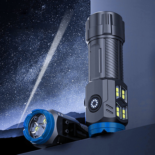 Linterna De Carga De Luz Fuerte Con Zoom Led