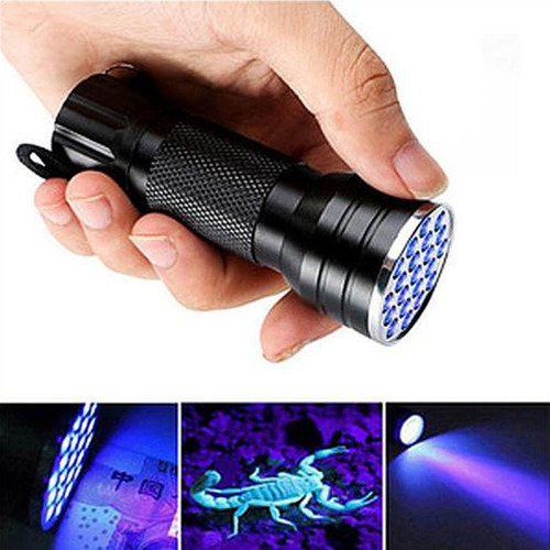 21 Linterna Led Uv Linterna Ultravioleta Lámpara De Mano
