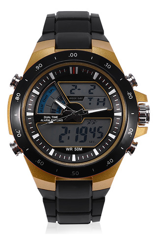 Reloj De Pulsera Para Hombre Analógico Y Digital Con Luz