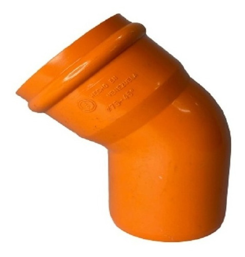 Codo 3´´ X 45º A/n Naranja D/p (cxe)