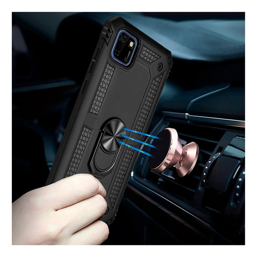 Funda Anillo Magnetica Case Uso Rudo Modelos Huawei