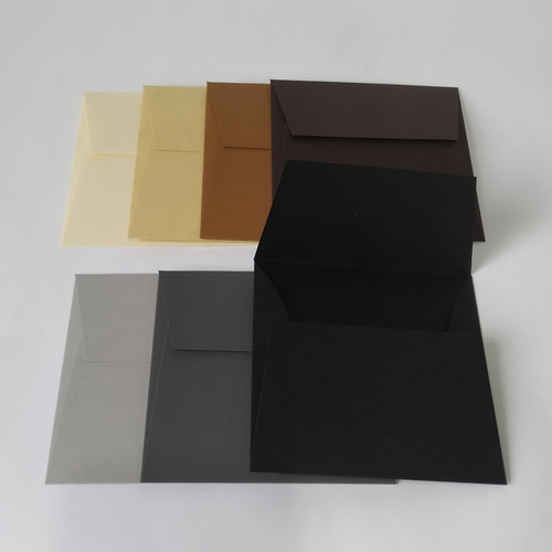 Imagem 1 de 1 de 100 Und. Envelopes (convite 10x10cm) Aba Reta - Color Plus