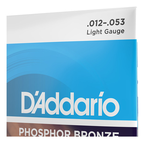 Cuerda de guitarra de acero 0.12 (3 juegos) d'Addario EJ16-3D