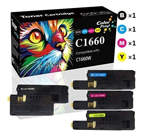 4-pack Colorprint Reemplazo Compatible Cartucho De Toner Par