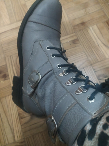 Botas 38 De Cuero Marca Gallarate Plantilla 24.5