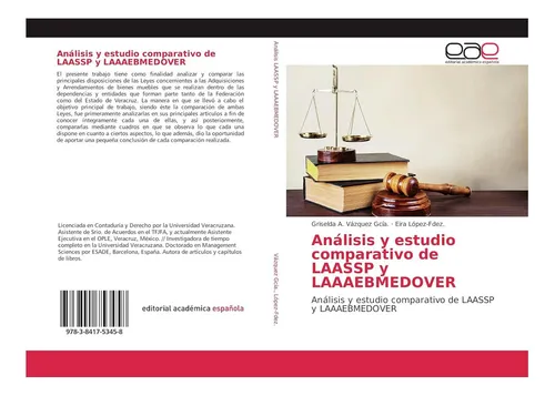 comprar Libro: Análisis Y Estudio Comparativo De Laassp Y Análisis Y