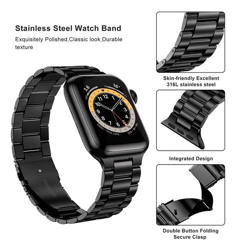 Correa De Acero Inoxidable Para Apple Watch Ultra 2 Correa