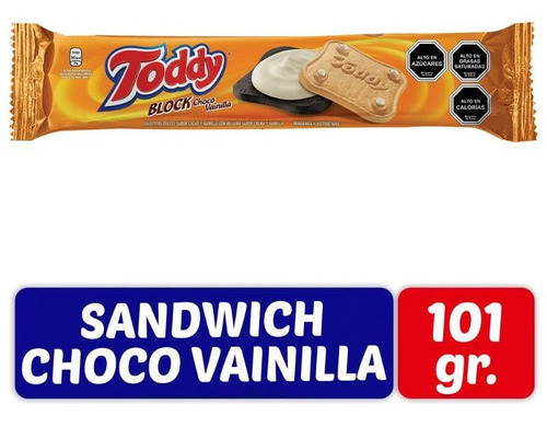 Galletas Toddy 101gr  Block Vainilla(6 Unidad)-super