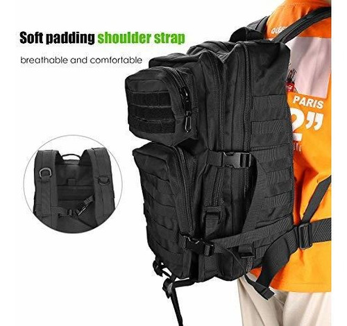 Mochila Tactica Procase 40 L Gran Capacidad 3 Dias De Asalto