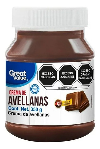 3 Pza Crema De Avellanas Great Value 350 G