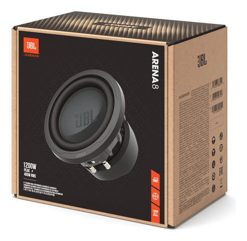 Subwoofer Automotriz Jbl Arena 8-8 203 Mm 400 W Rms 1200 W P