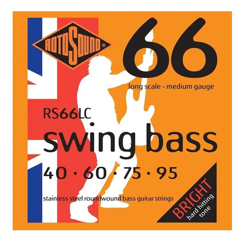Encordado P/bajo 040-95 Rotosound Rs66lc Swing Bass