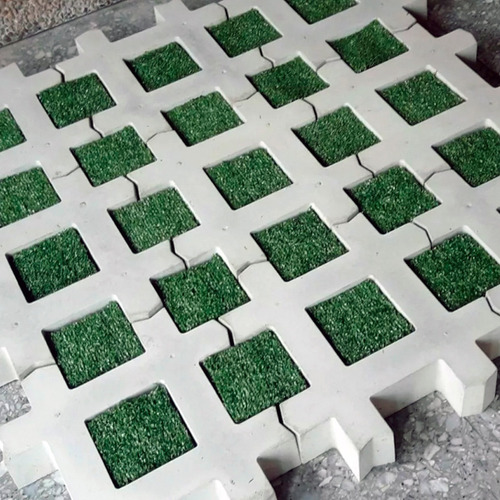 Molde Adoquín Para Fabricar Grillas Para Césped De Hormigón