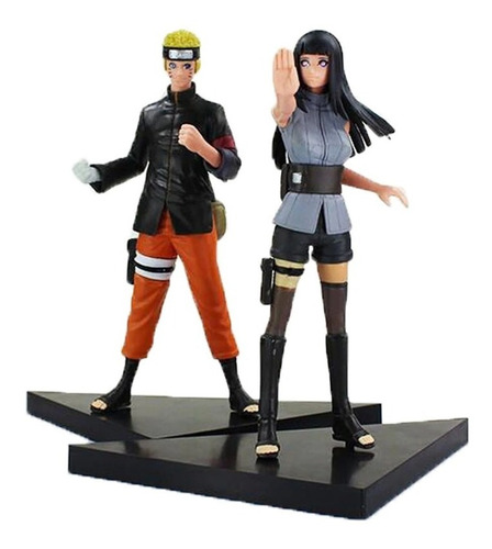 Kit 2 Action Figure Naruto + Hinata Dxf Shinobi Relations