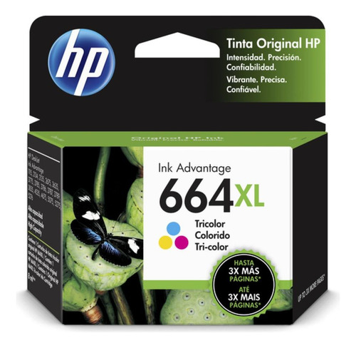 Tinta Hp 664 Xl Color F6v30al