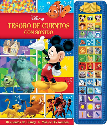 Tesoro De Cuentos Con Sonido Disney, Audio Libro, 10 Cuentos