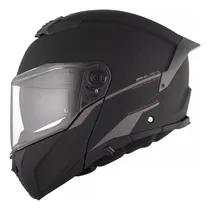 Comprar Casco Moto Rebatible Mt New Atom 2 Solid A1 Negro Mate