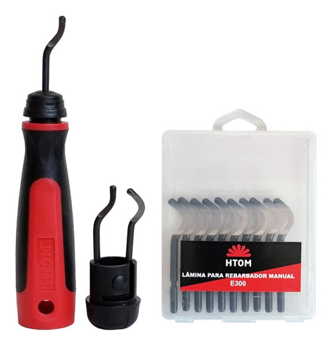 Kit Rebarbador Escariador + 10 Lâminas E300 Hss Profissional