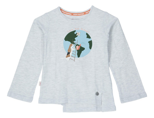 Polera Niña Planet Crema Hush Puppies Kids