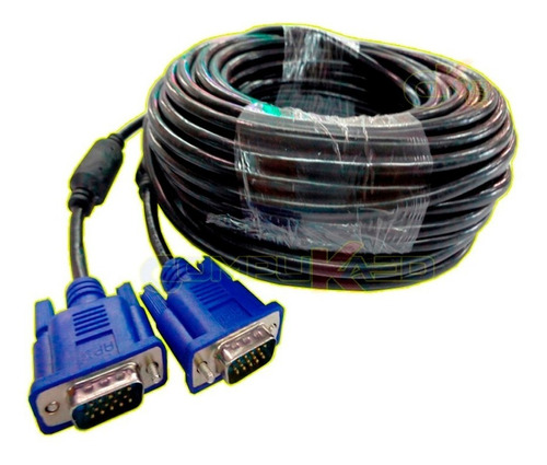 Cable Vga De 50 Metros C/doble Filtro Para Pc Laptop Tv Lcd