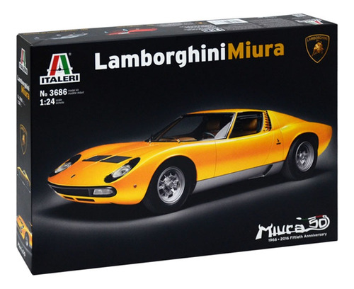 Kit Para Montar Lamborghini Miura 1/24 Italeri 3686